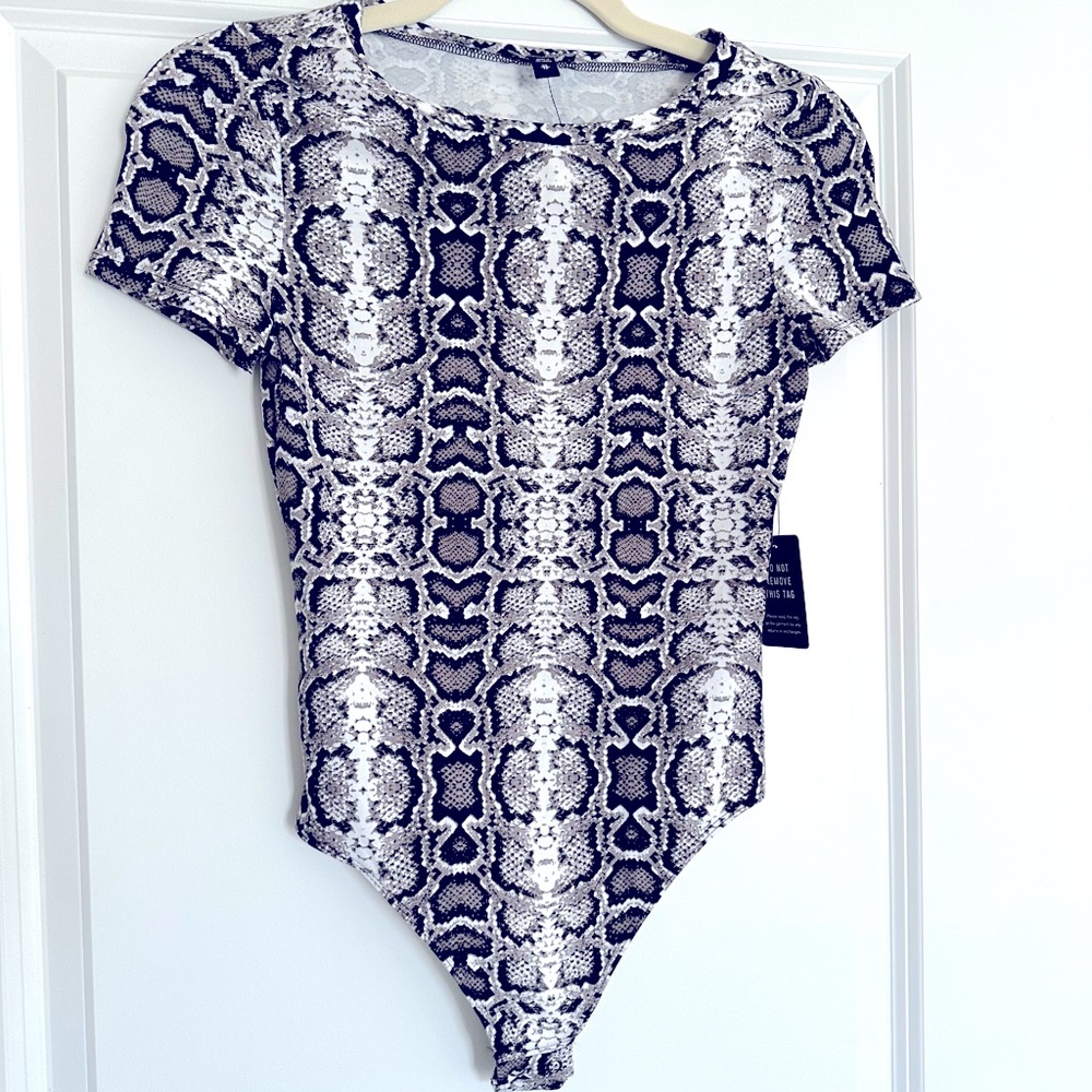 NWT Express snakeskin bodysuit